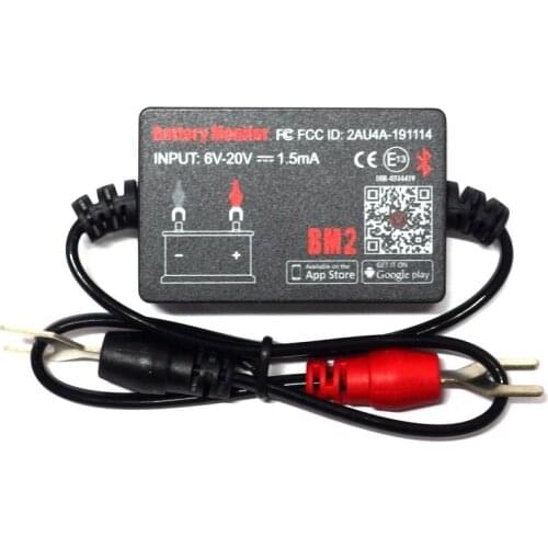 12V Battery Monitor Bluetooth Battery Monitor BM2 On Phone Android IOS APP Bluetooth4.0 Device Battery Analyzer Voltage Test