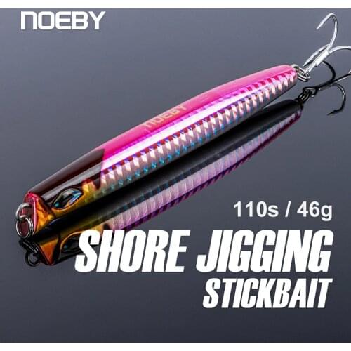 NOEBY Sinking Pencil Fishing Lures 110mm 46g Long Casting Wobblers Saltwater Slow Jigging Baits Stickbait Sinking Fishing Lure