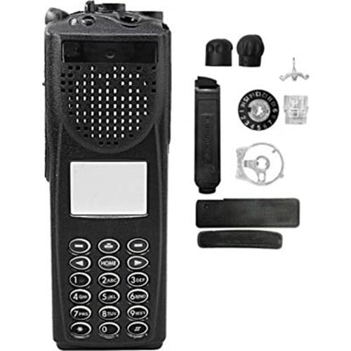 VBLL Walkie Talkie Full-keypad Replacement Repair Cover Housing Case Kit for Motorola XTS3000 Model 3 2Way Radio Black