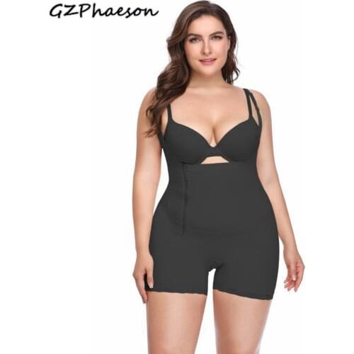 Womens Slimming Underwear Bodysuit Body Shaper Waist Trainer Plus Size Shapewear Zip Modeling Strap Postpartum Recovery Corset