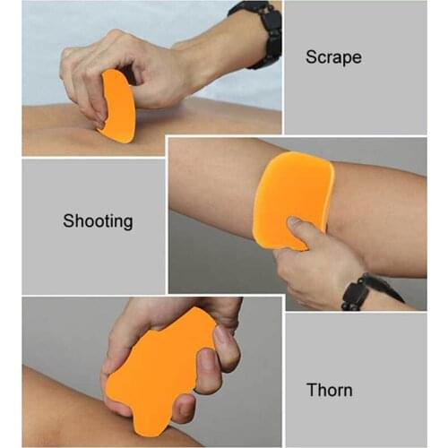 1Pcs Scraping Massager Natural Jade Gua Sha Board Body Detoxification Beauty Body Massage Scrapper For Back And A Massage