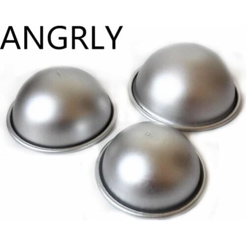 ANGRLY 10pcs Stainless Steel Baking Mold Snow Niang Little Cake Nuomici Confectionery Round Mold Kitchen Accessories Cake Stand