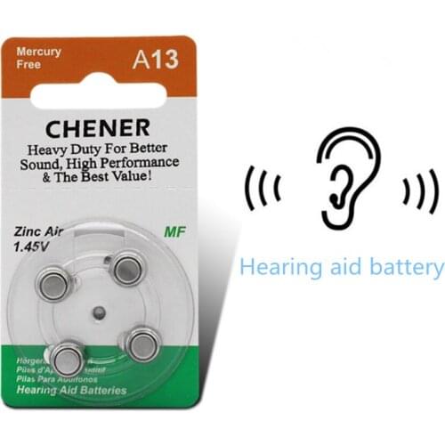 20x Zinc air button battery A13 P13 PR48 strong stability hearing aid battery