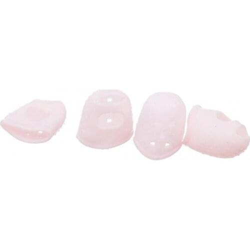 2x Large Pink Fingertip Protector Finger Picks Silicone for Guitar Banjo Bass