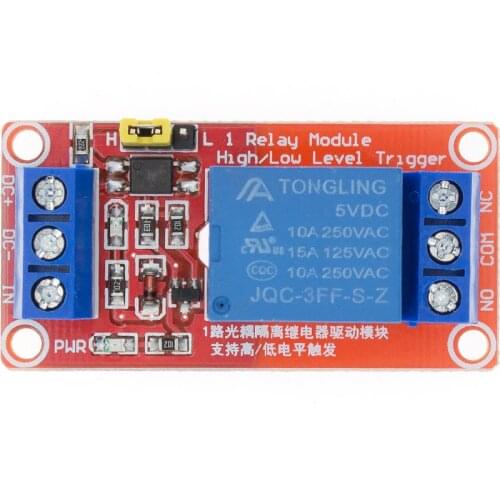 5V One 1 Channel Relay Module Board Shield with optocoupler Support High and Low Level Trigger