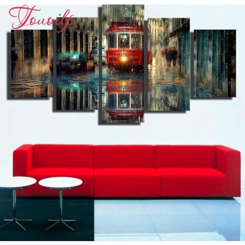 5d diy 5ps London City Bus 5d diamond painting crystal 5d diamond embroidery spuare&round crystal painting cross stitchsets