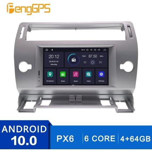 Android 10.0 For Citroen C4 Quatre Triumph 2004-2012 Touchscreen Multimedia GPS Navi Headunit CD DVD Player FM AM Radio Carplay