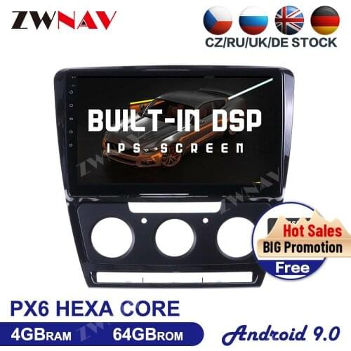 10Inch HD screen Android 9.0 Car Multimedia Player For Skoda Octavia 2008-2013 car GPS Navi WIFI BT Audio Radio stereo head unit