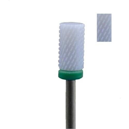White Ceramic Nail Drill Bit - Small Barrel Bit C