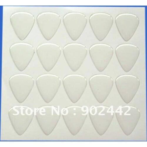 Free Shipping 1000 pcs/Lot 31*26 mm Guitar Shape Clear Epoxy Sticker, Drip-Shaped Transparent Crystal Dome Label For DIY Jewelry