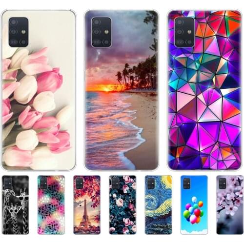For Samsung Galaxy A51 Case Silicon Transparent Back Cover Phone Case For Samsung A51 A515 Soft Case 6.5inch