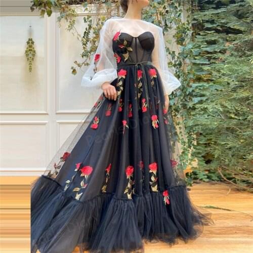 Long Party Dresses Robe Soiree Dubai Kaftan Saudi Arabic Formal Evening Gowns 2021 Vestido De Fiesta De Gala Long Prom Dress