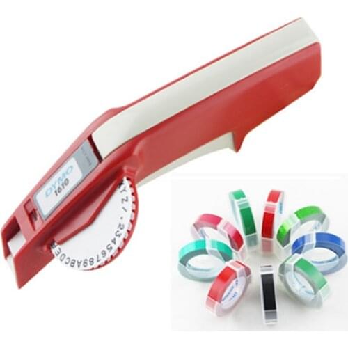 Dymo 1610 3D Embossing Manual Label Maker 1610 Manual Label Printers for 6/9mm 3D Embossing Label Tapes Easy To Make Label