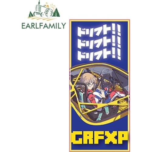 EARLFAMILY 13cm x 6.1cm Car Styling Drift Cockpit Vinyl Sticker Car Trunk Window Bumper Decal Reflective Car Sticker Waterproof