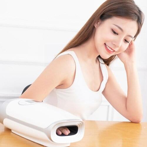 New Electric Hand Massage Device Heat Air Compression Palm Pain Relief Beauty Spa Girlfriend Gift Relax Wrist Finger Massag V3H6