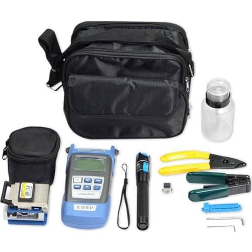 FTTH Fiber Optic Tool Kit with Fibra Optica Power Meter Visual Fault Locator