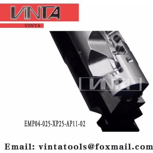Free shipping EMP04-025-XP25-AP11-02 Indexable Milling cutter matched APKT11T3 carbide insert for Walter