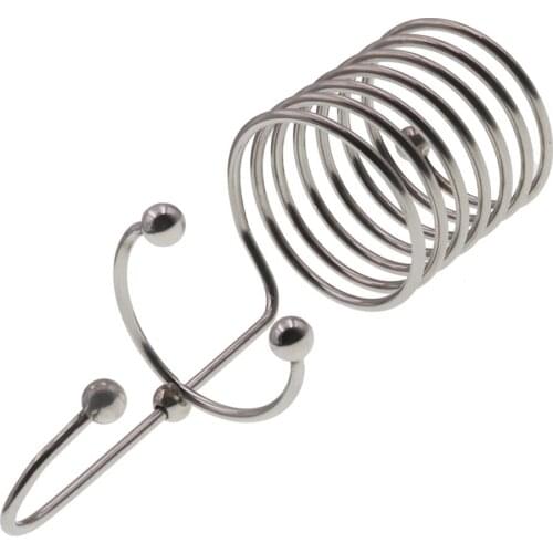 Stainless Steel Penis Ring Urethral Plug Bead Foreskin Snap Metal Spring Cock Ring Delay Condom Stimulator Sex Toys for Men