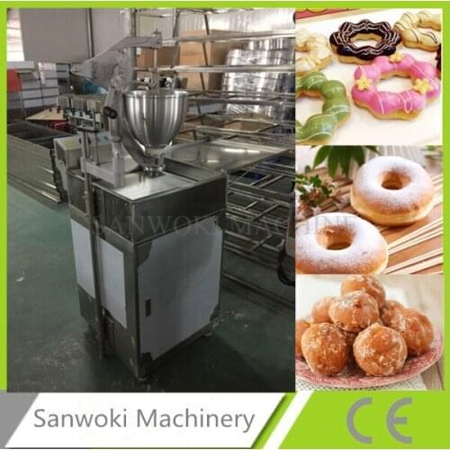 Commercial Manual Breakwater Donut ,Ball Shape Donut,Fry Donut Doughnut Maker Making Machine with Three Donut Mould w cabinet