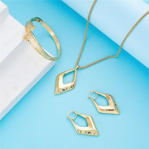 2021 Jul hot selling accessories wedding jewelry set for women 14k gold color jewelry set copper high quality jewelry set