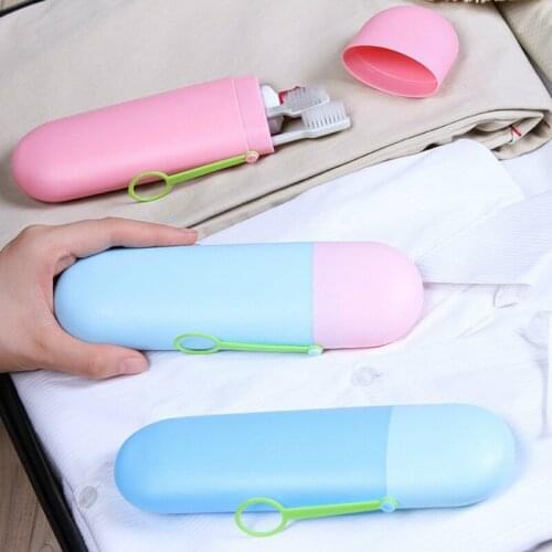 Travel Toothbrush Toothpaste Case Cover Holder Portable Hiking Camping Toothbrush Storage Box Wash Cup Cosmetic Capsule Case