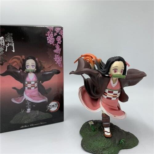 Demon Slayer Kamado Nezuko Running Ver. PVC Action Figure Kimetsu no Yaiba Tanjirou Cute Nezuko Model Gift