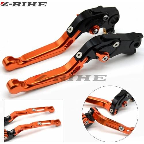 Adjustable Folding Extendable Brake Clutch Lever For 690 SMC SMCR 690SMC SMC-R 14 15 16 WITH LOGO Free shipping Motorcycle