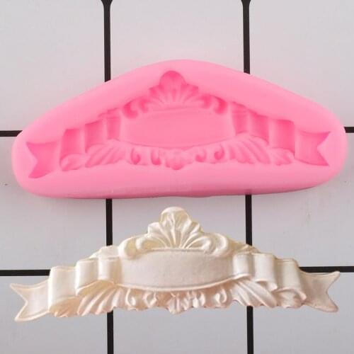 Relief Cake Border Silicone Mould Party Cupcake Topper Fondant Cake Decorating Tools DIY Candy Clay Polymer Chocolate Molds