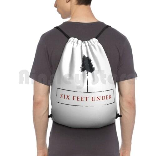 Six Feet Under Backpack Drawstring Bag Riding Climbing Gym Bag Six Feet Under Series Tv Show Movies Films Cine Nerd Freak