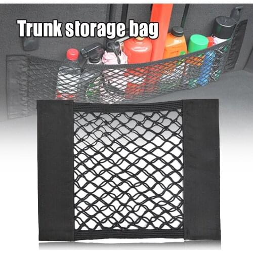 Car Storage Networks Velcros Net Bag Car Trunk Storage Bag Fire Extinguisher Fixed Car Supplies B88