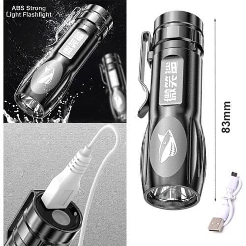 Super Bright ABS Strong Light Focusing Led Flashlight Portable Mini Torch