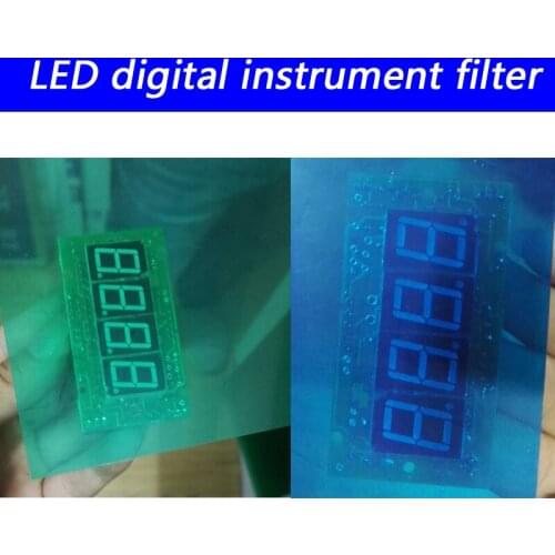 LED digital tube electronic instrument filter light blocking film green red shade film PVC organic film