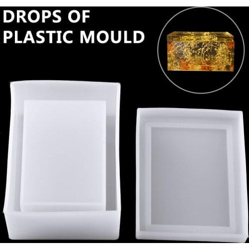 Tissues Case Mold DIY Box Crystal Epoxy Mould Daily Necessities Tissues Case Silicone Molds Making Crafts