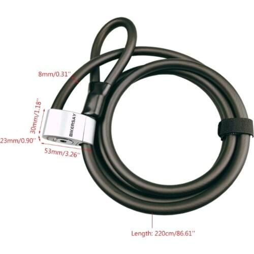 A5KC Bike Chain Lock, 86.61in Security Anti-Theft Bike Lock Chain Bicycle Chain Lock Bike Locks for Motorcycle, Bicycle,etc