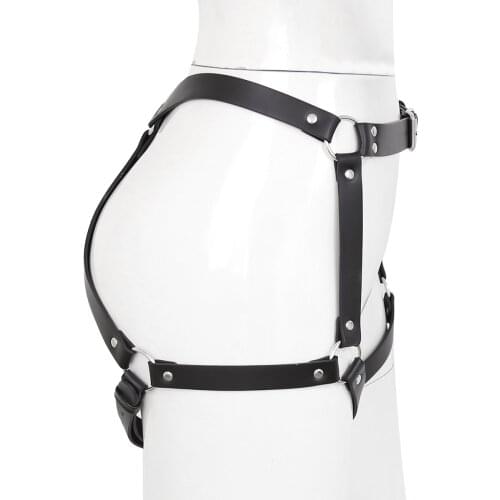 Ladies Black With Lock Pants Couple Sex Supplies Sexy Clothing Accessories Couple Sexual Stimulation Sex Accessories