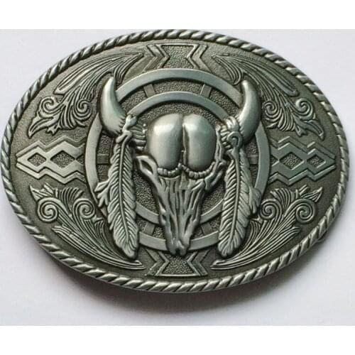 3D Cool Bull Western Belt Buckle
