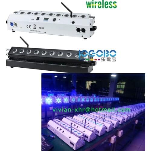 4Pcs x Led Wall Washer Light 9x15W RGBWA 5IN1 Led Up Lights Color Change Strobe Dimmer Jump Function DMX Bar DJ Disco Party Show