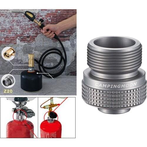 Aluminum Alloy Outdoor Camping America and MAPP Gas Cylinder Cartridge Transfer Connecter Gas Stove Adapter