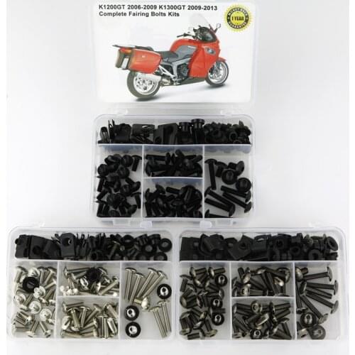 Fit For BMW K1200GT 2006-2009 K1300GT 2009-2013 Motorcycle Complete Fairing Bolts Kit Nuts Screws Fairing Clips Steel