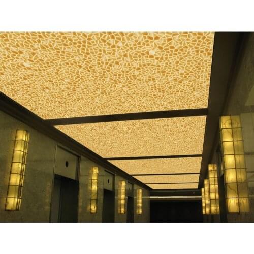 Elastic roof uv print pvc ceiling film up to 5 meters wide with water&fire-proof quality