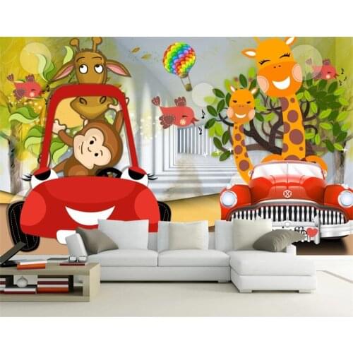 Beibehang Customized fantasy forest beautiful childrens room room background decoration painting papel de parede wallpaper