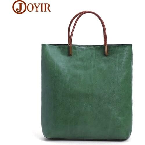 JOYIR Genuine Leather Womens Shoulder Bag Fashion Bags for Women 2021 New Luxury Handbags Female Crossbody Shopper Bag Tote