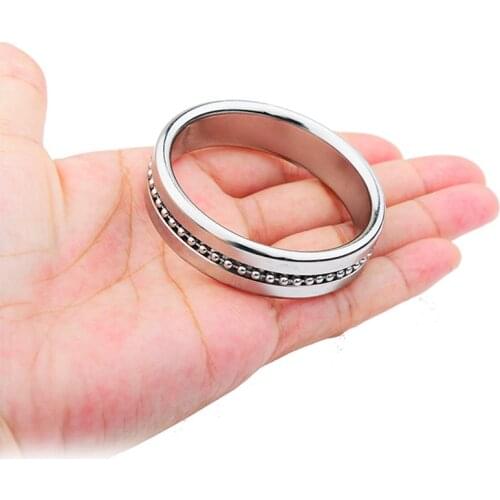 Little Round Beads Steel Cock Rings Delay Metal Scrotum Penis Rings Sleeve Sex Toys For Men Penisring Erotic Sexual Products