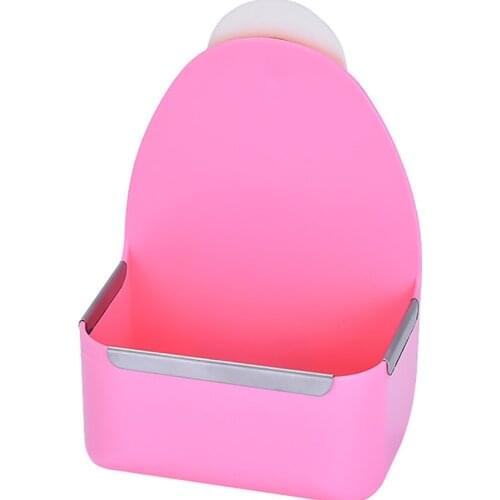 Small Dog Cat Rabbit Food Bowl, Plastic Food Bin Feeder Pet Wire Cage Removable Feeder for Pet Rabbit Chinchillas Small Animals