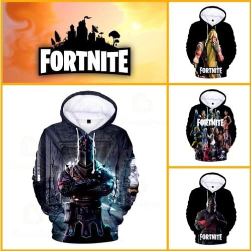 Men and WoMen 3D Jacket Tops Fortnite Victory Shooter Kids Hoodie Hero Battle Royale Boys Girls Cartoon Tops Baby Clothes