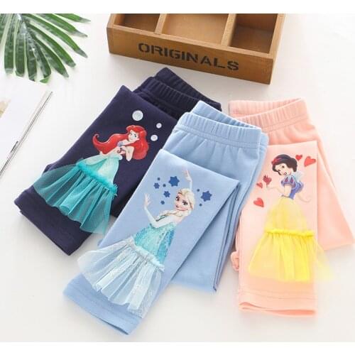 Girls' Leggings Autumn and Winter New 2020 Childrens Clothing Aisha Printed Trousers Little Leggings Girl Princess Pants