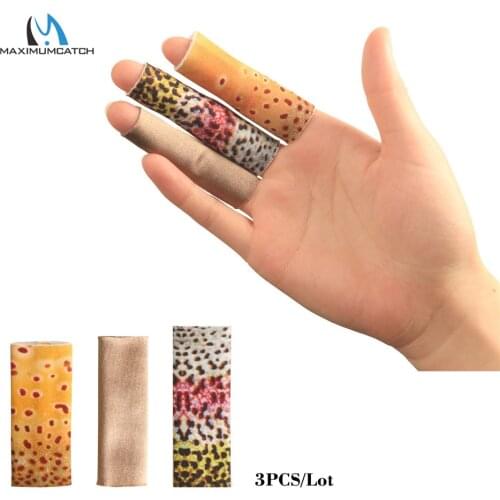 Maximumcatch 3pcs Fly Fishing Line Stripping Guards Finger Protectors Sleeve with Line Cleaner