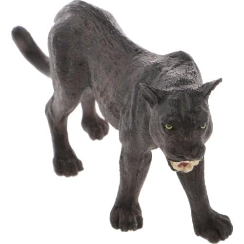 Panther Simulate Wildlife Animal Model Figure Figurine Kid Toy Collection