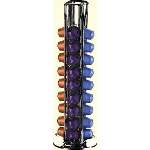 Practical Coffee Capsules Dispensing Tower Stand Fits for 40 Nespresso Capsules Storage Pod Holder Soporte Capsulas Nespresso