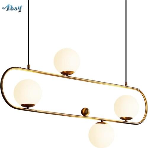 Nordic Magic Bean Pendant Lights Post-modern Bedroom Bedside Dining Room Living Desk Luxury Lamps Glass Ball Hanging Fixtures